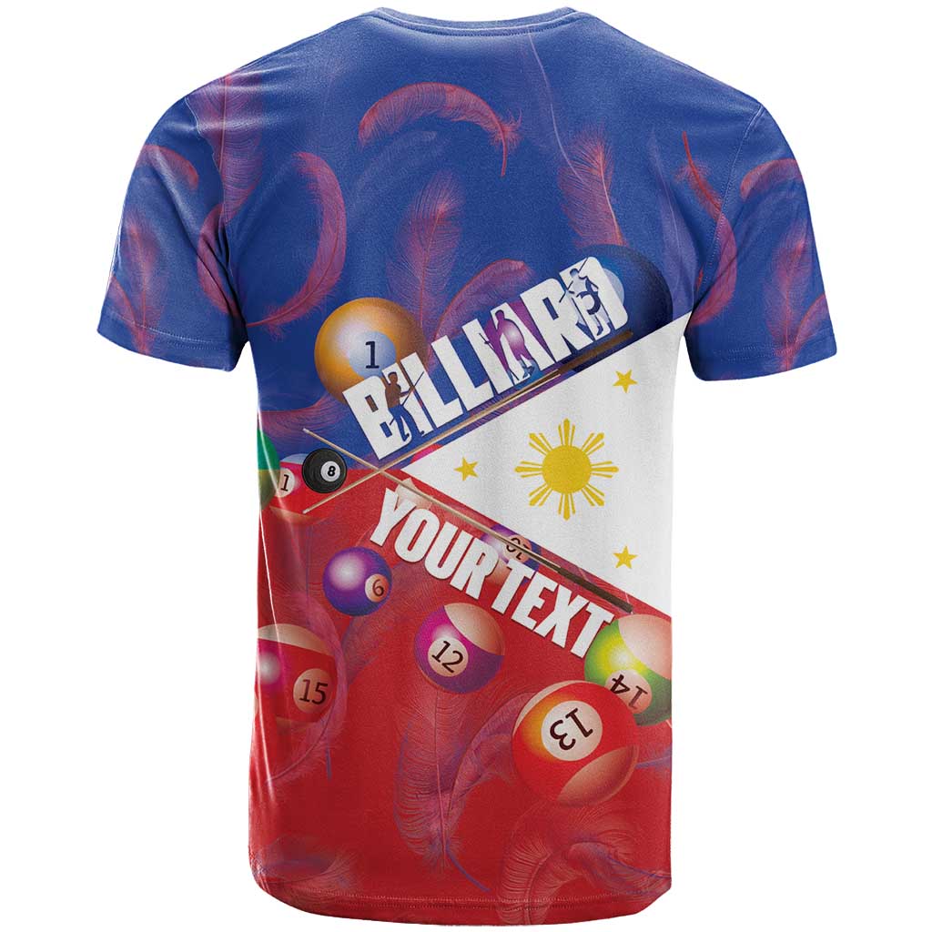 Personalised Philippines Billiards T Shirt Cue With Balls Flag Style - Wonder Print Shop