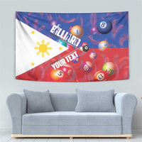 Personalised Philippines Billiards Tapestry Cue With Balls Flag Style - Wonder Print Shop