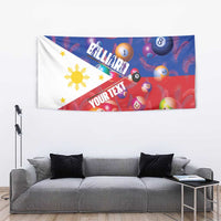 Personalised Philippines Billiards Tapestry Cue With Balls Flag Style - Wonder Print Shop