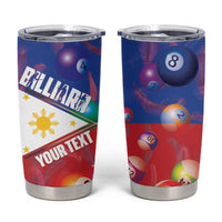 Personalised Philippines Billiards Tumbler Cup Cue With Balls Flag Style - Wonder Print Shop