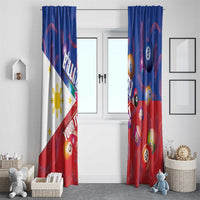 Personalised Philippines Billiards Window Curtain Cue With Balls Flag Style - Wonder Print Shop
