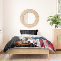 Personalized United States Billiards Bedding Set Eagle On Fire 8 Ball - Wonder Print Shop