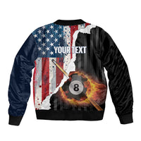 Personalized United States Billiards Bomber Jacket Eagle On Fire 8 Ball - Wonder Print Shop