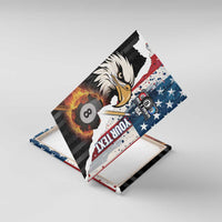 Personalized United States Billiards Canvas Wall Art Eagle On Fire 8 Ball - Wonder Print Shop
