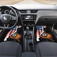 Personalized United States Billiards Car Mats Eagle On Fire 8 Ball - Wonder Print Shop