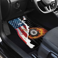 Personalized United States Billiards Car Mats Eagle On Fire 8 Ball - Wonder Print Shop