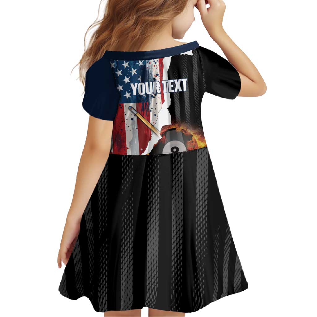 Personalized United States Billiards Family Matching Mermaid Dress and Hawaiian Shirt Eagle On Fire 8 Ball - Wonder Print Shop