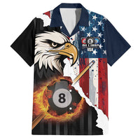 Personalized United States Billiards Family Matching Puletasi and Hawaiian Shirt Eagle On Fire 8 Ball - Wonder Print Shop