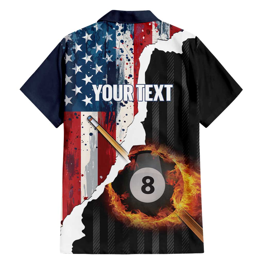 Personalized United States Billiards Family Matching Tank Maxi Dress and Hawaiian Shirt Eagle On Fire 8 Ball - Wonder Print Shop
