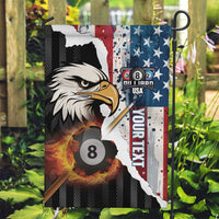 Personalized United States Billiards Garden Flag Eagle On Fire 8 Ball - Wonder Print Shop