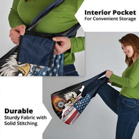 Personalized United States Billiards Grocery Bag Eagle On Fire 8 Ball - Wonder Print Shop