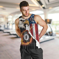 Personalized United States Billiards Men Tank Top Eagle On Fire 8 Ball - Wonder Print Shop