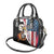 Personalized United States Billiards Shoulder Handbag Eagle On Fire 8 Ball - Wonder Print Shop