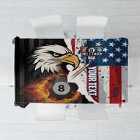 Personalized United States Billiards Tablecloth Eagle On Fire 8 Ball - Wonder Print Shop