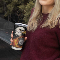 Personalized United States Billiards Tumbler Cup Eagle On Fire 8 Ball - Wonder Print Shop