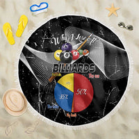 Why I Lose At Billiards Beach Blanket Funny Grunge Style - Wonder Print Shop