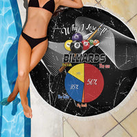 Why I Lose At Billiards Beach Blanket Funny Grunge Style - Wonder Print Shop