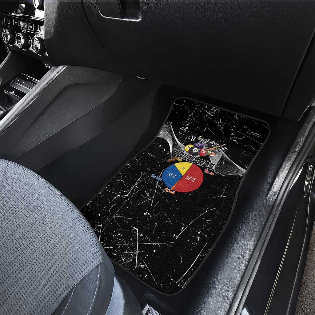 Why I Lose At Billiards Car Mats Funny Grunge Style - Wonder Print Shop