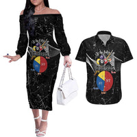 Why I Lose At Billiards Couples Matching Off The Shoulder Long Sleeve Dress and Hawaiian Shirt Funny Grunge Style - Wonder Print Shop