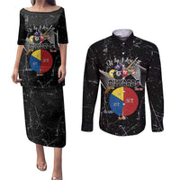 Why I Lose At Billiards Couples Matching Puletasi and Long Sleeve Button Shirt Funny Grunge Style - Wonder Print Shop