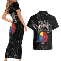 Why I Lose At Billiards Couples Matching Short Sleeve Bodycon Dress and Hawaiian Shirt Funny Grunge Style - Wonder Print Shop