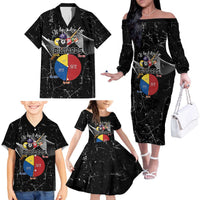 Why I Lose At Billiards Family Matching Off The Shoulder Long Sleeve Dress and Hawaiian Shirt Funny Grunge Style - Wonder Print Shop