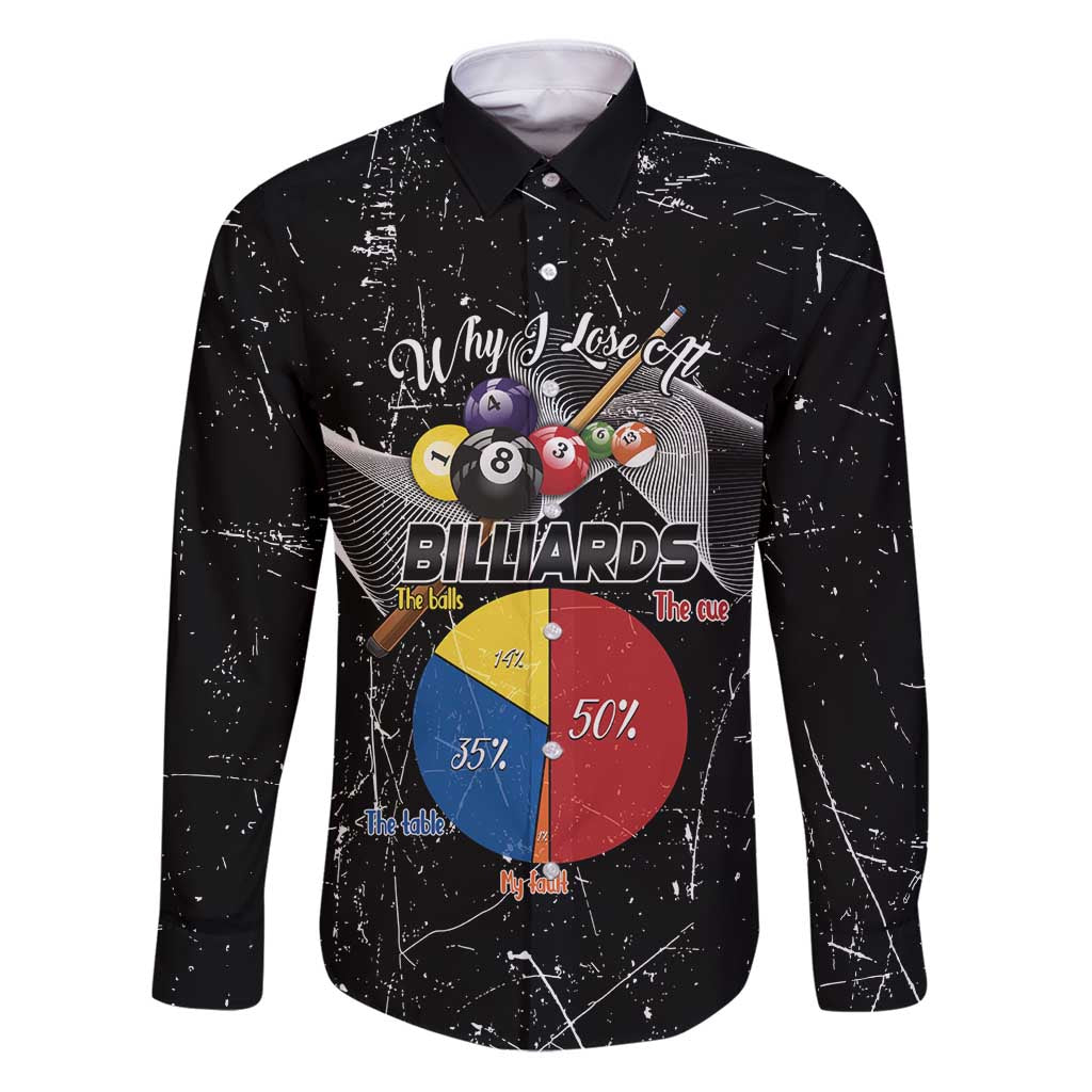 Why I Lose At Billiards Family Matching Puletasi and Hawaiian Shirt Funny Grunge Style - Wonder Print Shop