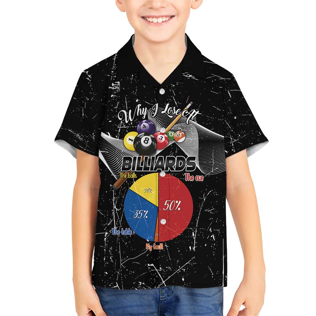Why I Lose At Billiards Family Matching Puletasi and Hawaiian Shirt Funny Grunge Style - Wonder Print Shop
