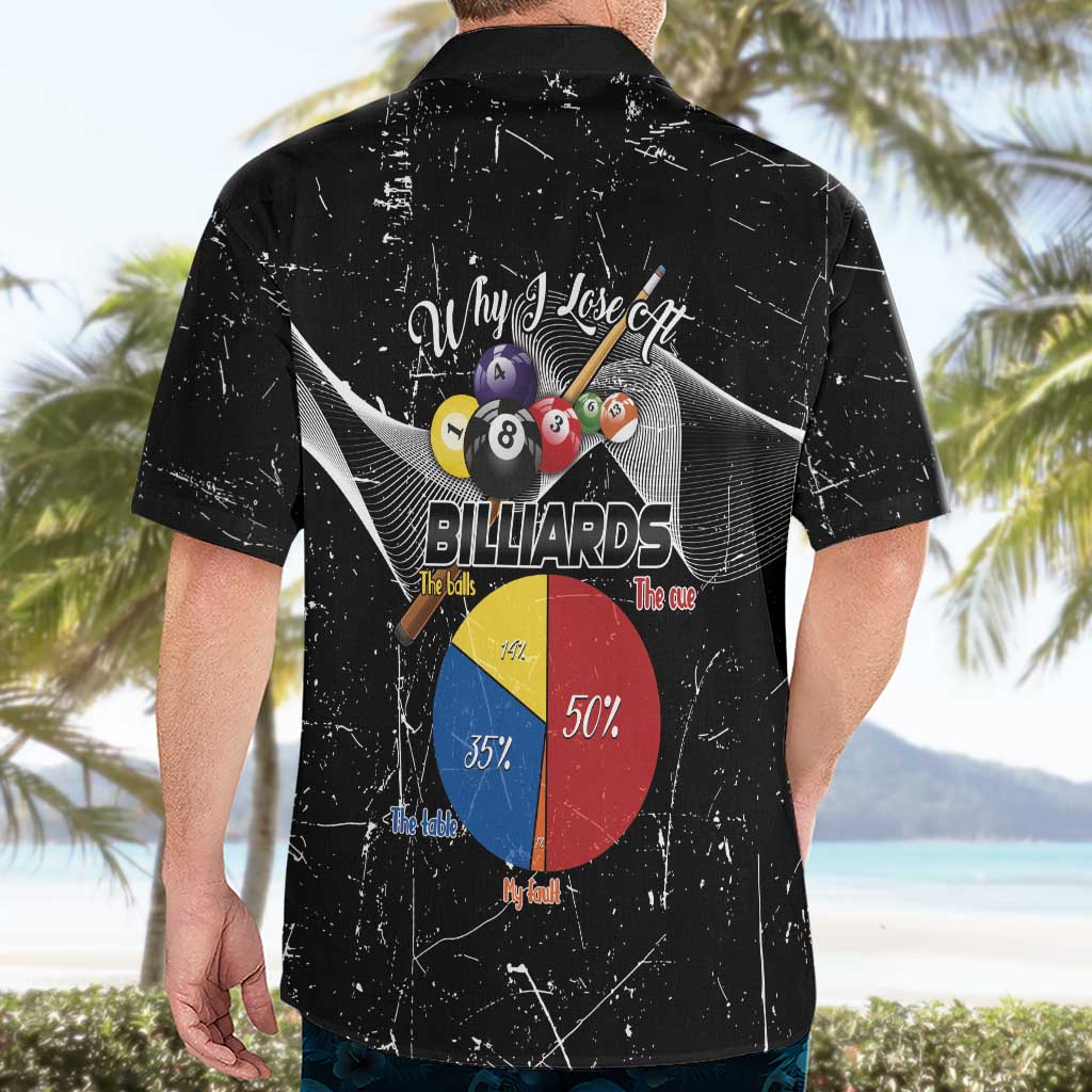 Why I Lose At Billiards Hawaiian Shirt Funny Grunge Style - Wonder Print Shop