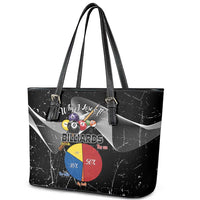 Why I Lose At Billiards Leather Tote Bag Funny Grunge Style - Wonder Print Shop
