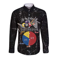 Why I Lose At Billiards Long Sleeve Button Shirt Funny Grunge Style - Wonder Print Shop