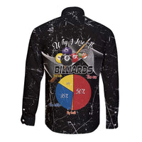 Why I Lose At Billiards Long Sleeve Button Shirt Funny Grunge Style - Wonder Print Shop