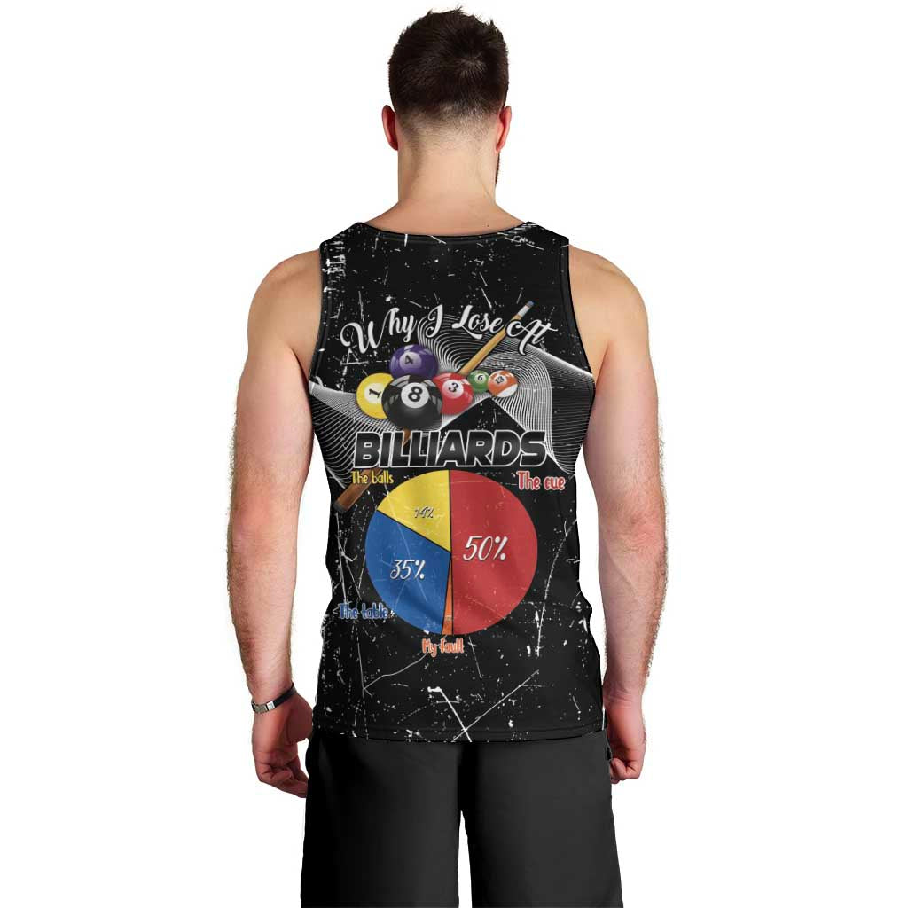 Why I Lose At Billiards Men Tank Top Funny Grunge Style - Wonder Print Shop
