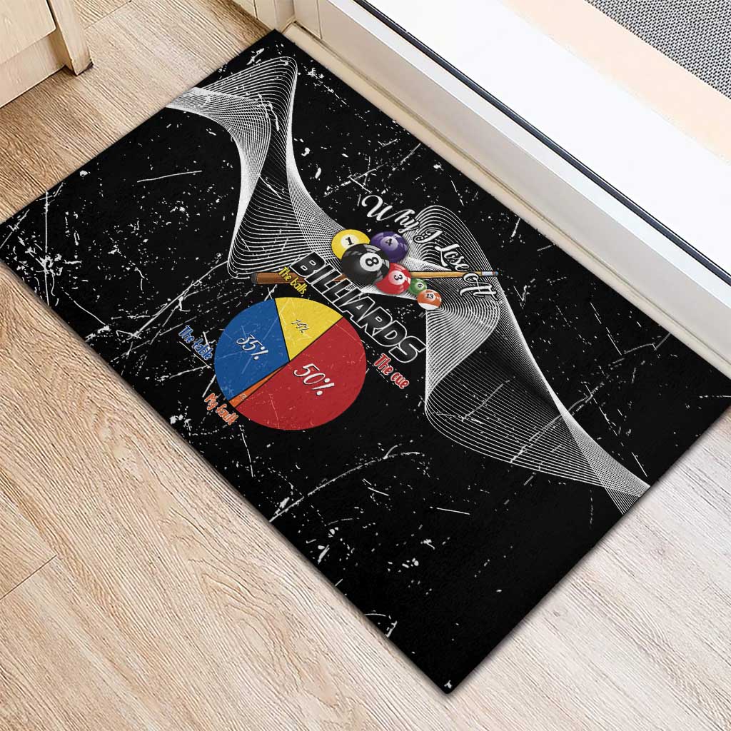 Why I Lose At Billiards Rubber Doormat Funny Grunge Style - Wonder Print Shop