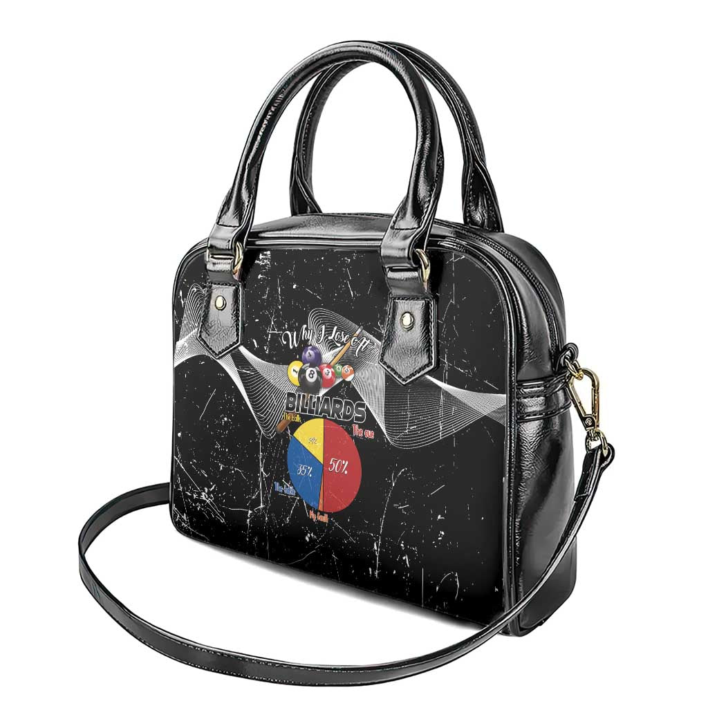 Why I Lose At Billiards Shoulder Handbag Funny Grunge Style - Wonder Print Shop