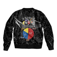 Why I Lose At Billiards Sleeve Zip Bomber Jacket Funny Grunge Style - Wonder Print Shop