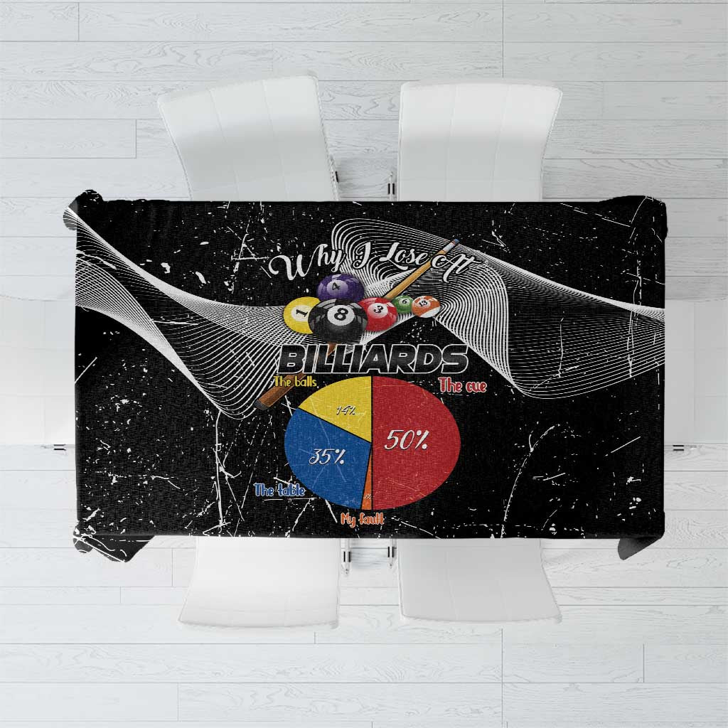 Why I Lose At Billiards Tablecloth Funny Grunge Style - Wonder Print Shop