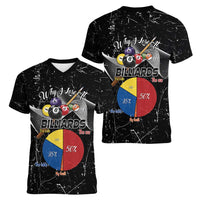 Why I Lose At Billiards Women V-Neck T-Shirt Funny Grunge Style - Wonder Print Shop