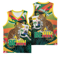 Personalized Benin Independence Day Basketball Jersey Coat Of Arms Leopard Oil Palm Leaves