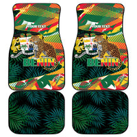 Personalized Benin Independence Day Car Mats Coat Of Arms Leopard Oil Palm Leaves