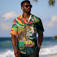 Personalized Benin Independence Day Hawaiian Shirt Coat Of Arms Leopard Oil Palm Leaves LT14