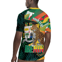 Personalized Benin Independence Day Rugby Jersey Coat Of Arms Leopard Oil Palm Leaves