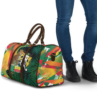 Benin Independence Day Travel Bag Coat Of Arms Leopard Oil Palm Leaves