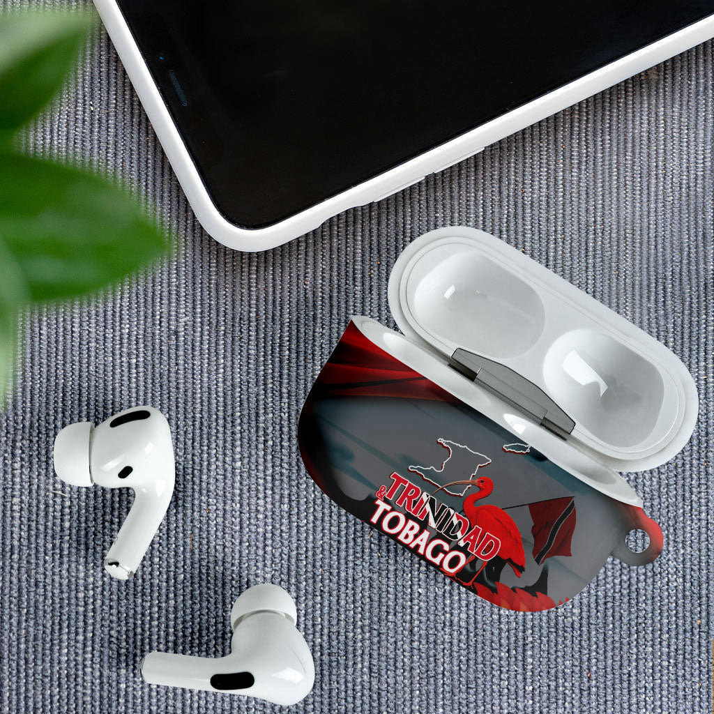 Trinidad and Tobago Independence Day AirPods Case Scarlet Ibis And Chaconia Flowers