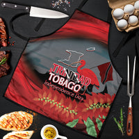 Trinidad and Tobago Independence Day Apron Scarlet Ibis And Chaconia Flowers