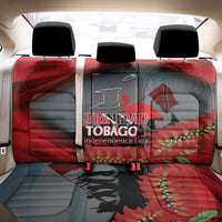 Trinidad and Tobago Independence Day Back Car Seat Cover Scarlet Ibis And Chaconia Flowers