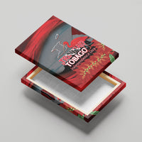 Trinidad and Tobago Independence Day Canvas Wall Art Scarlet Ibis And Chaconia Flowers