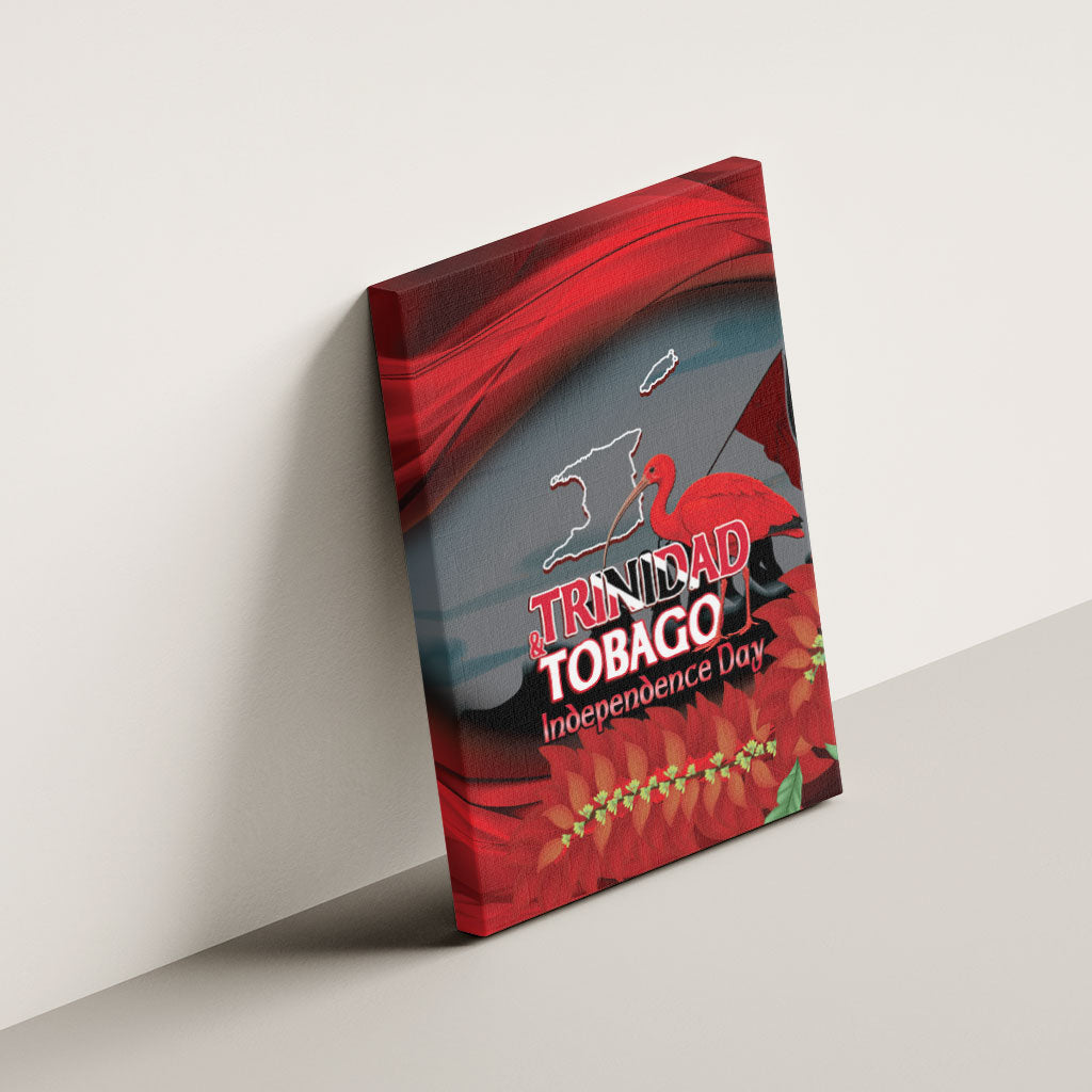 Trinidad and Tobago Independence Day Canvas Wall Art Scarlet Ibis And Chaconia Flowers