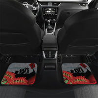 Personalized Trinidad and Tobago Independence Day Car Mats Scarlet Ibis And Chaconia Flowers