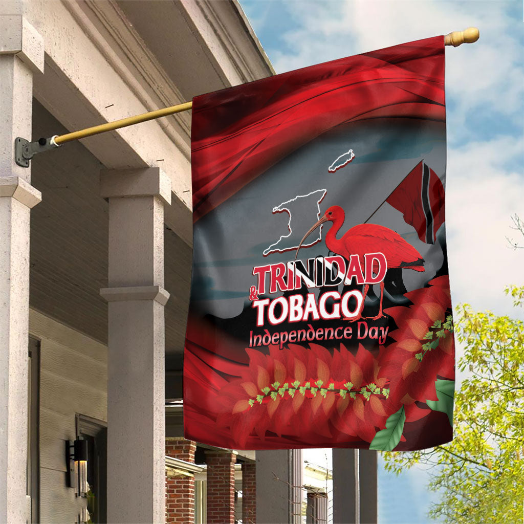 Trinidad and Tobago Independence Day Garden Flag Scarlet Ibis And Chaconia Flowers